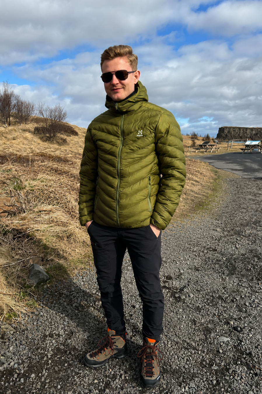 Vojtěch Skala outdoors in hiking gear
